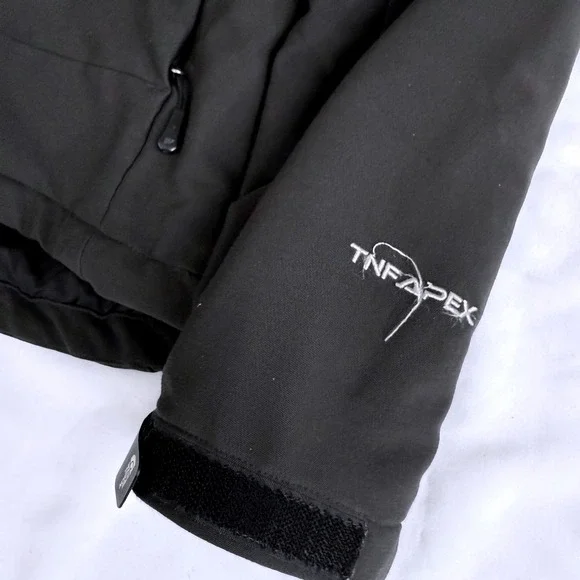 The North Face TNF Apex Softshell Jacket Black Women's Small P Warm Winter FLAW - Picture 3 of 11